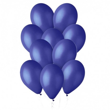Balony Gemar 30 cm - 12" - pastelowe granatowe Blue G110/046 - 10 sztuk