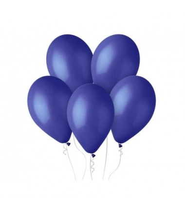 Balony Gemar 30 cm - 12" - pastelowe granatowe Blue G110/046 - 10 sztuk