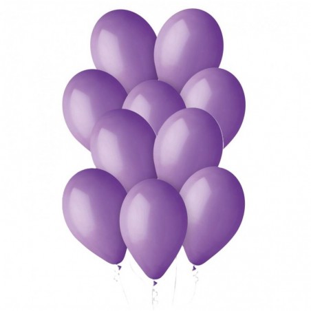Balony Gemar 30 cm - 12" - pastelowe lawendowe Lavender G110/049 - 10 sztuk