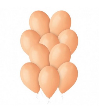 Balony Gemar 30 cm - 12" - łososiowe, brzoskwiniowe Peach G110/060 - 10 sztuk
