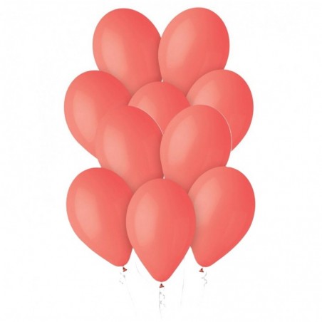 Balony Gemar 30 cm - 12" - pastelowe koralowe Corallo G110/078 - 10 sztuk