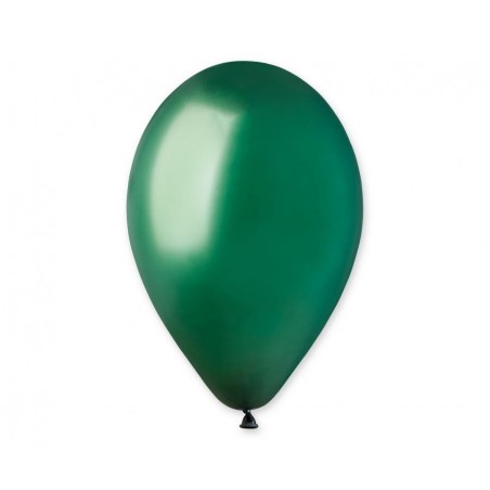 Balony Gemar 30 cm - 12" - pastelowe butelkowa zieleń Emerald Green G110/104 - 10 sztuk