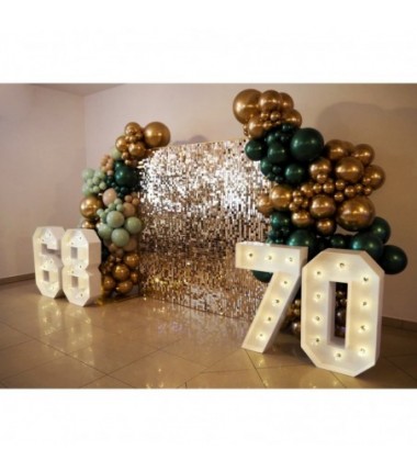 Balon metaliczny Decorator 35 cm - 14" ciemnozielony, butelkowa zieleń Metallic Forest Green - 10 sztuk