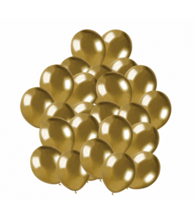 Balony Gemar 13 cm - 5" - złote SHINY AB50/088 - 25 sztuk