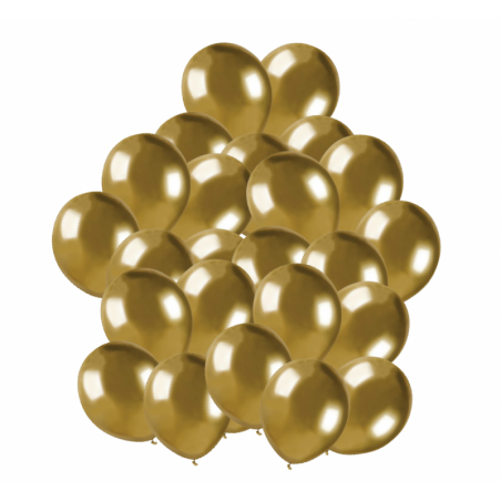 Balony Gemar 13 cm - 5" - złote SHINY AB50/088 - 25 sztuk