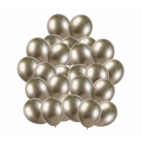 Balony Gemar 13 cm - 5" - szampańskie SHINY Prosecco AB50/85 - 25 sztuk