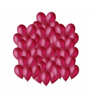 Balony Gemar 30 cm - 12" - pastelowy bordowe Burgundy G110/047 - 50 sztuk