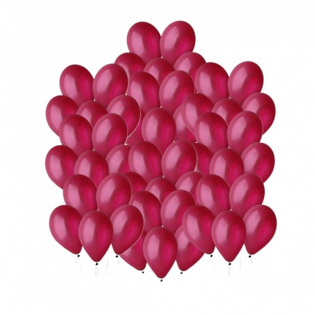 Balony Gemar 30 cm - 12" - pastelowy bordowe Burgundy G110/047 - 50 sztuk