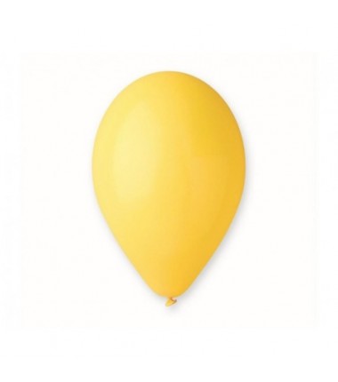 Balony Gemar 30 cm - 12" - pastelowe żółty Yellow G110/002 - 50 sztuk
