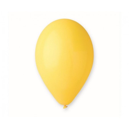 Balony Gemar 30 cm - 12" - pastelowe żółty Yellow G110/002 - 50 sztuk