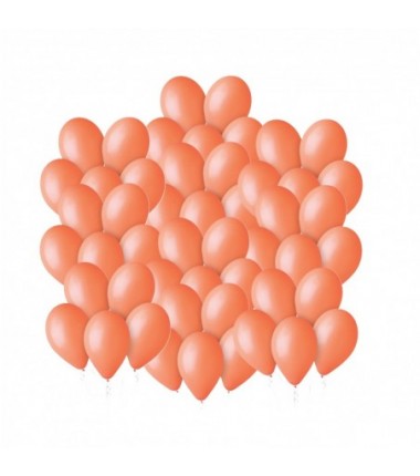 Balony Gemar 30 cm - 12" -  pastelowe pomarańczowe Orange G110/004 - 50 sztuk