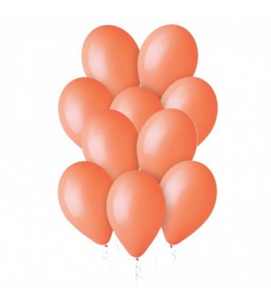 Balony Gemar 30 cm - 12" -  pastelowe pomarańczowe Orange G110/004 - 50 sztuk