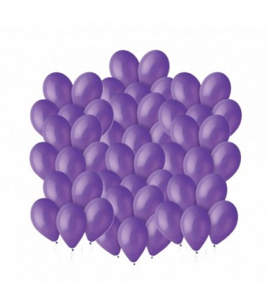 Balony Gemar 30 cm - 12" - pastelowe fioletowe Purple G110/008 - 50 sztuk