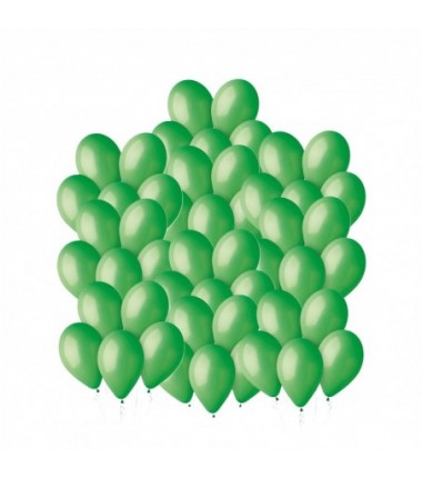 Balony Gemar 30 cm - 12" - pastelowe zielone Green G110/012 - 50 sztuk