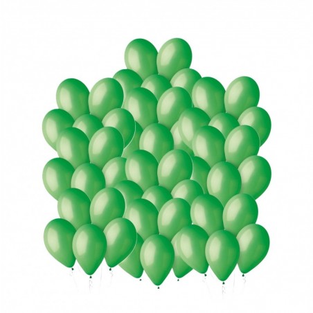 Balony Gemar 30 cm - 12" - pastelowe zielone Green G110/012 - 50 sztuk