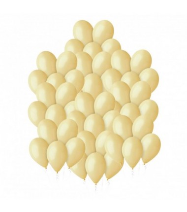 Balony Gemar 30 cm - 12" - musztardowe Mustard (macaron) Baby Yellow G110/043 - 50 sztuk