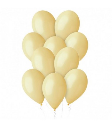 Balony Gemar 30 cm - 12" - musztardowe Mustard (macaron) Baby Yellow G110/043 - 50 sztuk