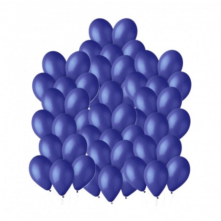 Balony Gemar 30 cm - 12" - pastelowe granatowe Blue G110/046 - 50 sztuk