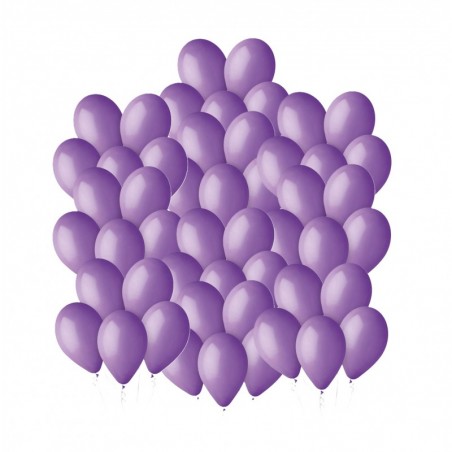 Balony Gemar 30 cm - 12" - pastelowe lawendowe Lavender G110/049 - 50 sztuk