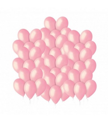 Balony Gemar 30 cm - 12" - pastelowe jasnoróżowe Pink G110/057 - 50 sztuk