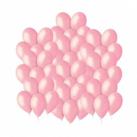 Balony Gemar 30 cm - 12" - pastelowe jasnoróżowe Pink G110/057 - 50 sztuk