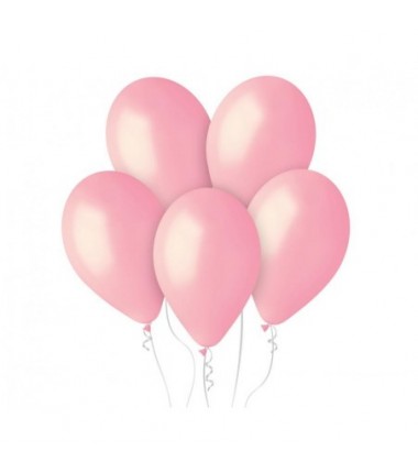 Balony Gemar 30 cm - 12" - pastelowe jasnoróżowe Pink G110/057 - 50 sztuk