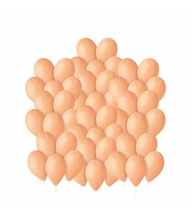 Balony Gemar 30 cm - 12" - łososiowe, brzoskwiniowe Peach G110/060 - 50 sztuk