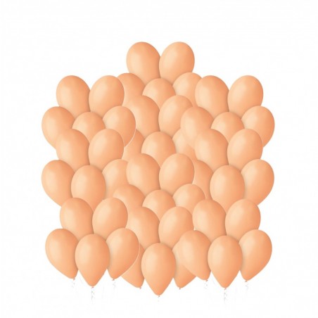 Balony Gemar 30 cm - 12" - łososiowe, brzoskwiniowe Peach G110/060 - 50 sztuk