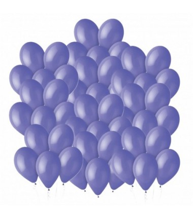 Balony Gemar 30 cm - 12" - pastelowe barwinek Periwinkle G110/075 - 50 sztuk