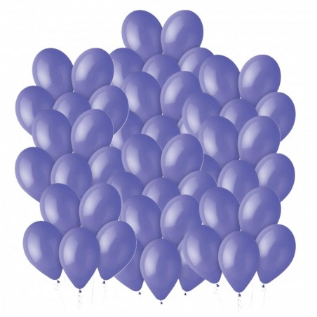 Balony Gemar 30 cm - 12" - pastelowe barwinek Periwinkle G110/075 - 50 sztuk