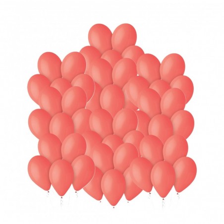 Balony Gemar 30 cm - 12" - pastelowe koralowe Corallo G110/078 - 50 sztuk