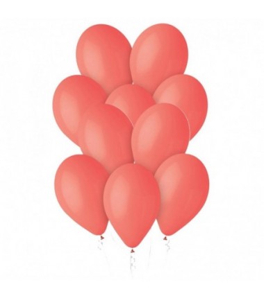 Balony Gemar 30 cm - 12" - pastelowe koralowe Corallo G110/078 - 50 sztuk