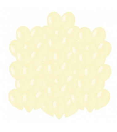 Balony Gemar 30 cm - 12" - pastelowe maślane Butter G110/103 - 50 sztuk