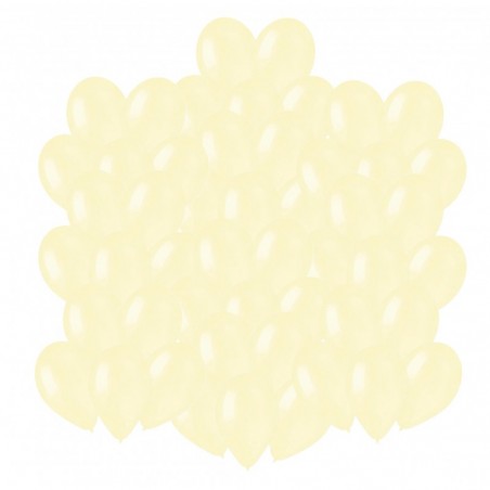 Balony Gemar 30 cm - 12" - pastelowe maślane Butter G110/103 - 50 sztuk