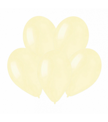 Balony Gemar 30 cm - 12" - pastelowe maślane Butter G110/103 - 50 sztuk