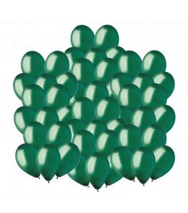Balony Gemar 30 cm - 12" - pastelowe butelkowa zieleń Emerald Green G110/104 - 50 sztuk