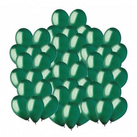 Balony Gemar 30 cm - 12" - pastelowe butelkowa zieleń Emerald Green G110/104 - 50 sztuk