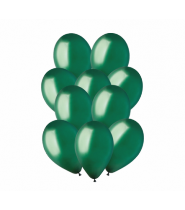 Balony Gemar 30 cm - 12" - pastelowe butelkowa zieleń Emerald Green G110/104 - 50 sztuk