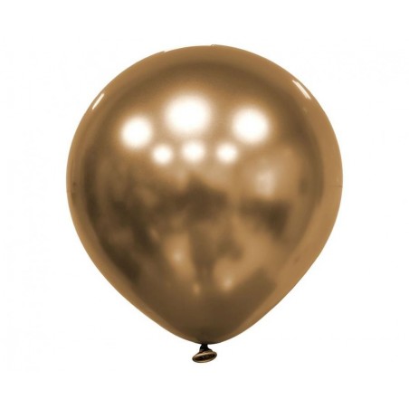 Balony Decomex 13 cm - 5" chromowane złote Luster Gold D5-L502 - 100 sztuk