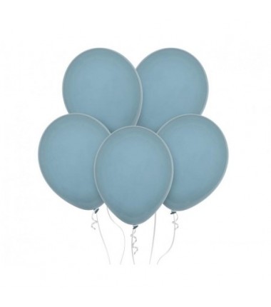 Balony Decomex 28 cm - 11" niebieskie Pastel Storm D2-P205 - 100 sztuk