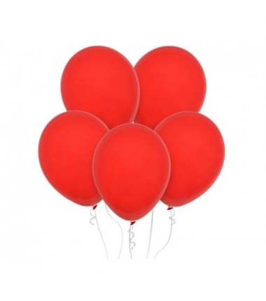 Balony Decomex 28 cm - 11" czerwone Pastel Red D2-P110 - 100 sztuk