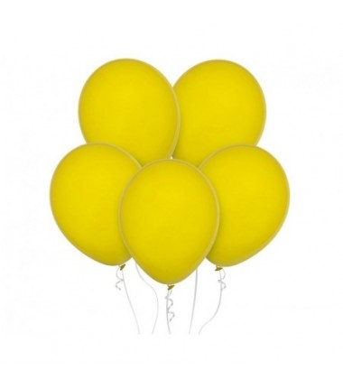 Balony Decomex 28 cm - 11" żółte Pastel Yellow D2-P140 - 100 sztuk