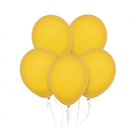 Balony Decomex 28 cm - 11" żółte Pastel Golden Yellow D2-P242 - 100 sztuk