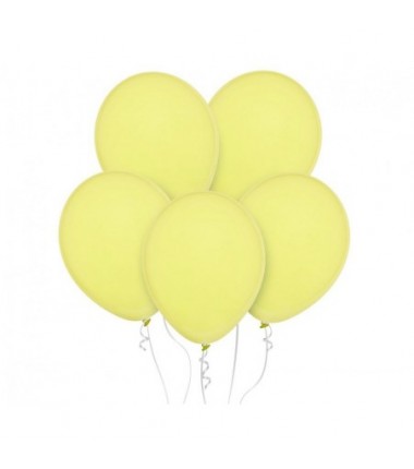 Balony Decomex 28 cm - 11" żółte Pastel Yellowish D2-P244 - 100 sztuk