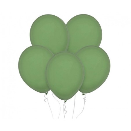 Balony Decomex 28 cm - 11" zielone Pastel Eucalyptus D2-P264 - 100 sztuk