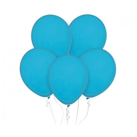 Balony Decomex 28 cm - 11" niebieskie Pastel Tiffany Blue D2-P278 - 100 sztuk