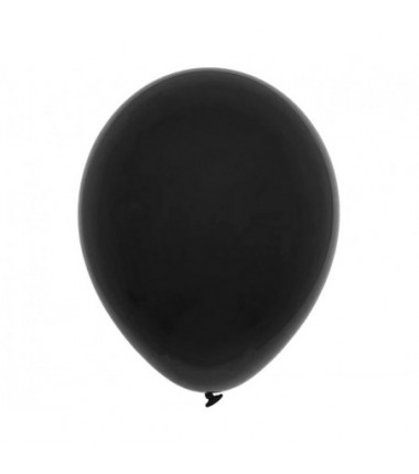 Balony Decomex 28 cm - 11" czarne Pastel Black D2-P180 - 100 sztuk