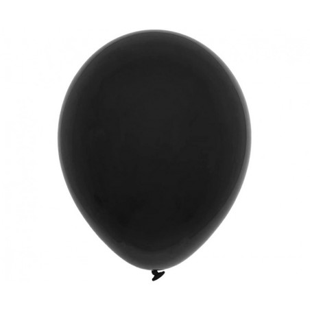 Balony Decomex 28 cm - 11" czarne Pastel Black D2-P180 - 100 sztuk