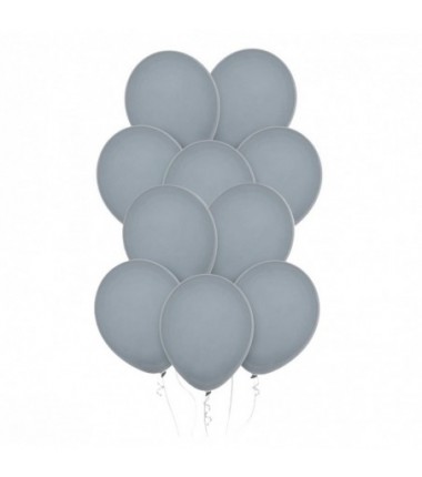 Balony Decomex 28 cm - 11" szare Pastel Grey - 10 sztuk