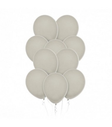 Balony Decomex 28 cm - 11" szare Pastel Sand - 10 sztuk